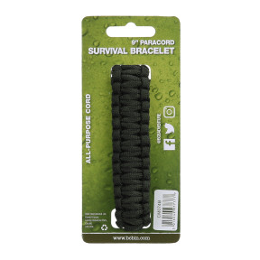 Paracord ijzeren gesp 9 inch zwart CM074B - BCB