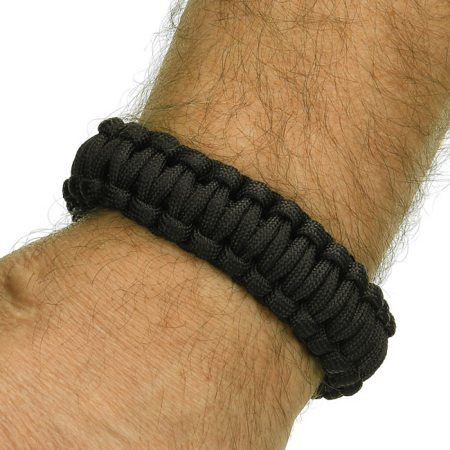 Paracord Eisenschnalle 9 Zoll schwarz CM074B - BCB