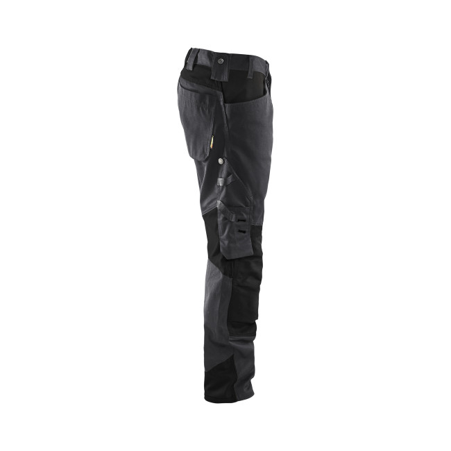 Pantalon artisan sans poches flottantes Gris moyen/Noir-Blaklader