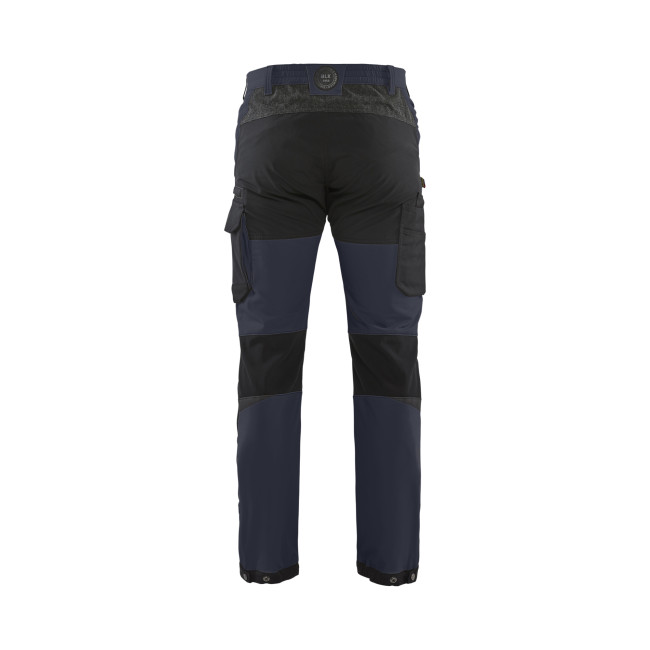 Spodnie serwisowe stretch 4D Ciemnogranatowe/Czarne - Blaklader