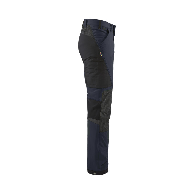 Pantalon maintenance stretch 4D Marine foncé/Noir - Blaklader