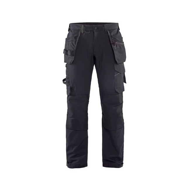 Pantalon artisan stretch 4D Noir/Gris foncé - Blaklader