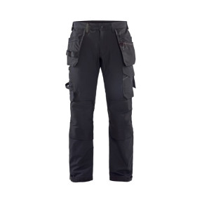 Pantalon artisan stretch 4D Noir/Gris foncé