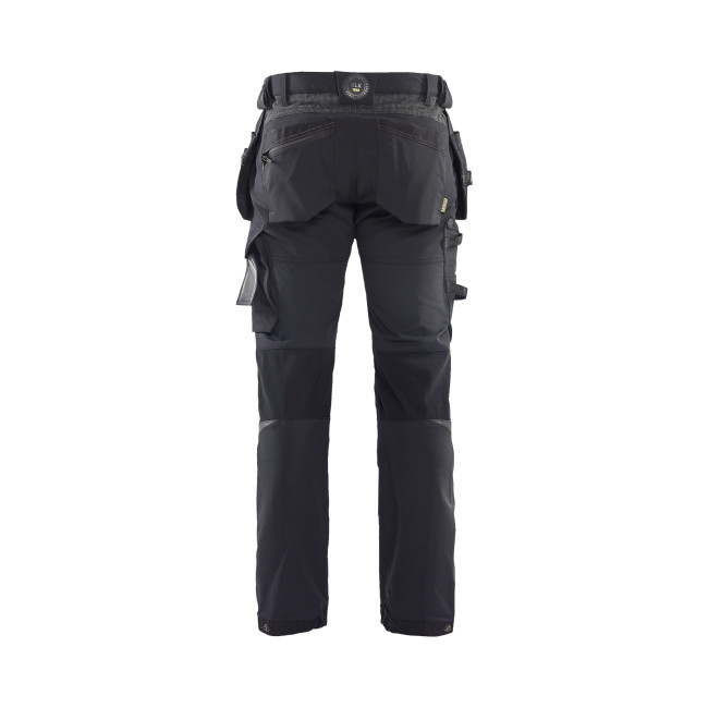 Pantalon artisan stretch 4D Noir/Gris foncé - Blaklader