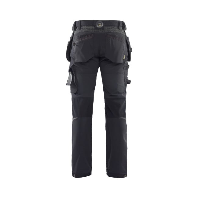 Pantalon artisan stretch 4D Noir/Gris foncé - Blaklader