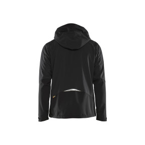 2D Stretch-Softshell-Jacke Schwarz/Rot - Blaklader