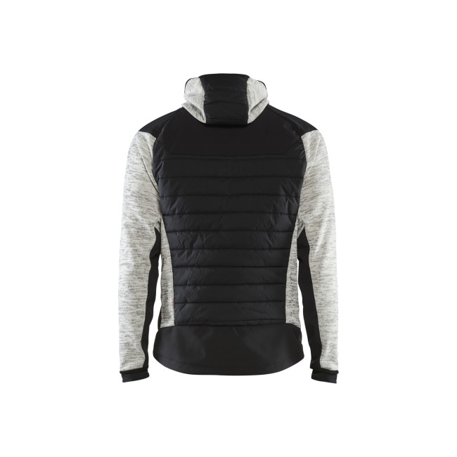 Hybrid-Jacke Grau meliert/Schwarz - Blaklader