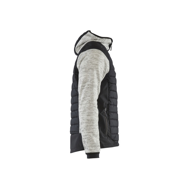 Veste hybride Gris chiné/Noir