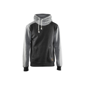 Sweat à capuche Noir/Gris chiné  - Blaklader