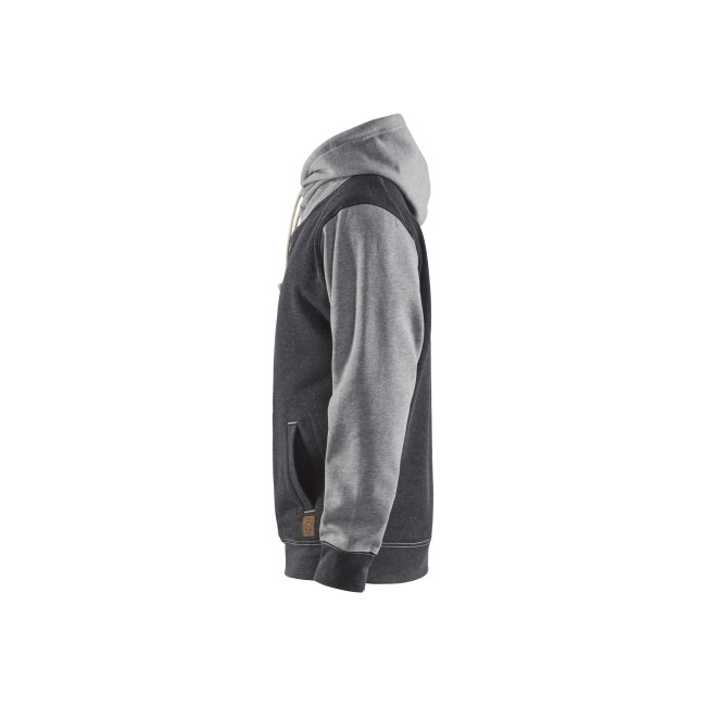 Kapuzenpullover Schwarz/Grau meliert - Blaklader
