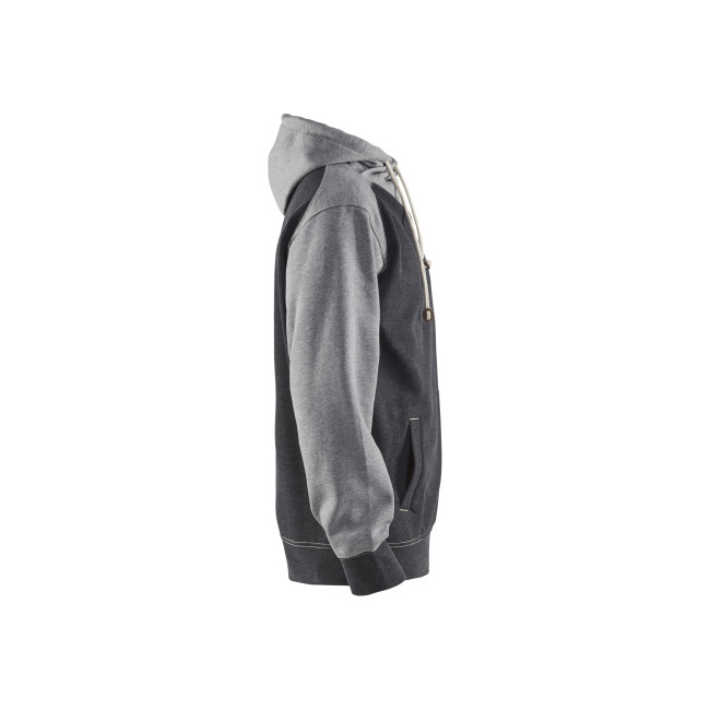 Kapuzenpullover Schwarz/Grau meliert - Blaklader