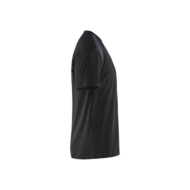 Zweifarbiges T-Shirt Schwarz/Dunkelgrau - Blaklader