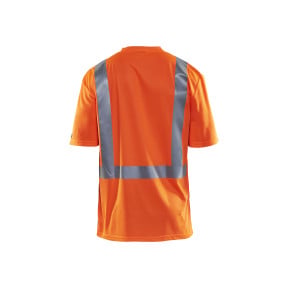 T-Shirt haute visibilité col V anti-UV anti-odeur Orange fluo - Blaklader