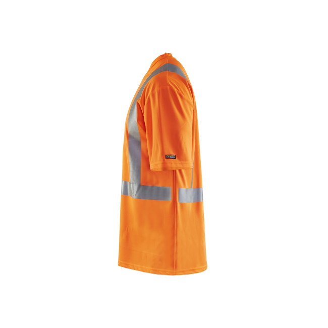 T-Shirt haute visibilité col V anti-UV anti-odeur Orange fluo - Blaklader