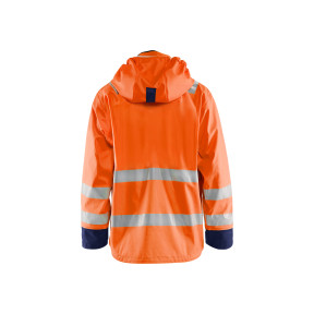 Kurtka przeciwdeszczowa HV poziom 3 Pomarańczowy fluo/Granatowy - Blaklader