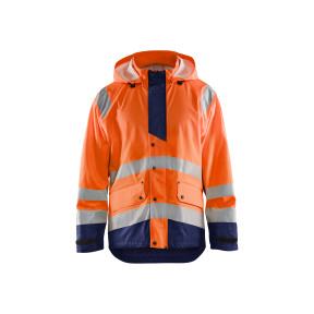 Veste de pluie HV niveau 3 Orange fluo/Marine - Blaklader