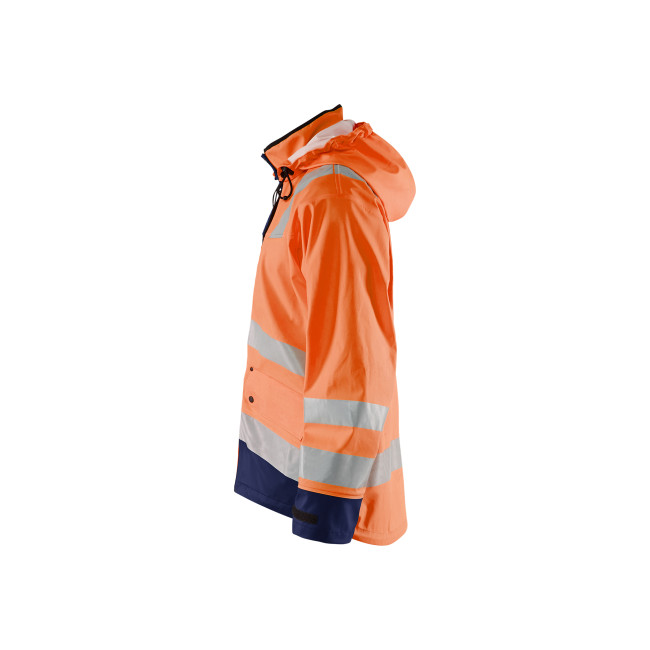 Veste de pluie HV niveau 3 Orange fluo/Marine - Blaklader
