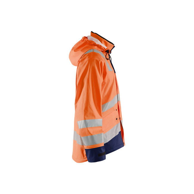 Veste de pluie HV niveau 3 Orange fluo/Marine - Blaklader