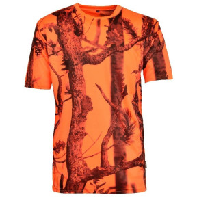 Ademend jacht T-shirt GhostCamo Blaze-black - Percussion