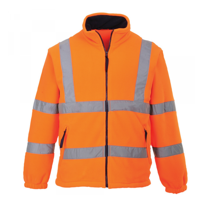 Hi-Vis Fleecejacke F300 Orange gefüttert - Portwest