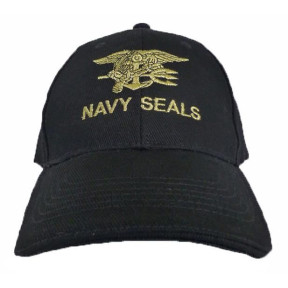 Baseball cap Navy Seals Black - Fostex Garments