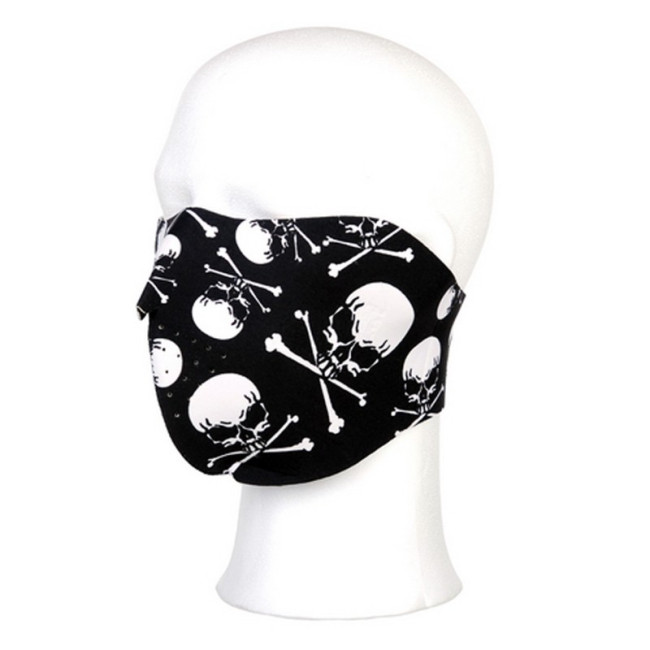 Biker mask half face skull and bones - 101 INC