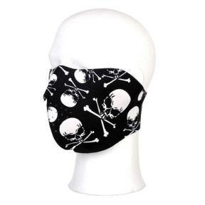 Biker mask half face skull and bones - 101 INC