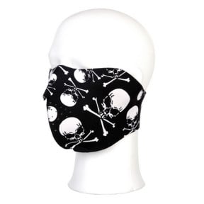 Biker mask half face skull and bones - 101 INC