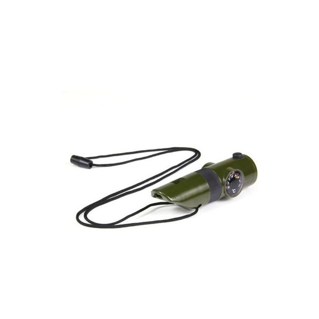 Gwizdek taktyczny 7 w 1 Zielony - 101 INC