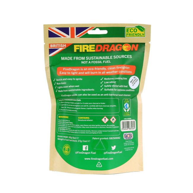 Combustible solide Fire dragon CN346 - BCB