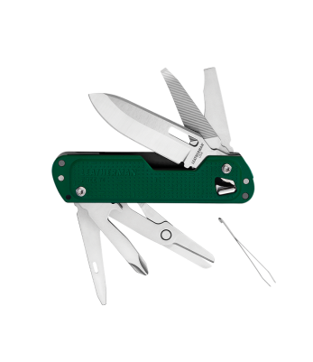 Couteau de poche multifonctions T4 Vert - Leatherman