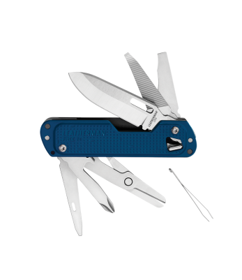 Couteau de poche multifonctions T4 Bleu - Leatherman