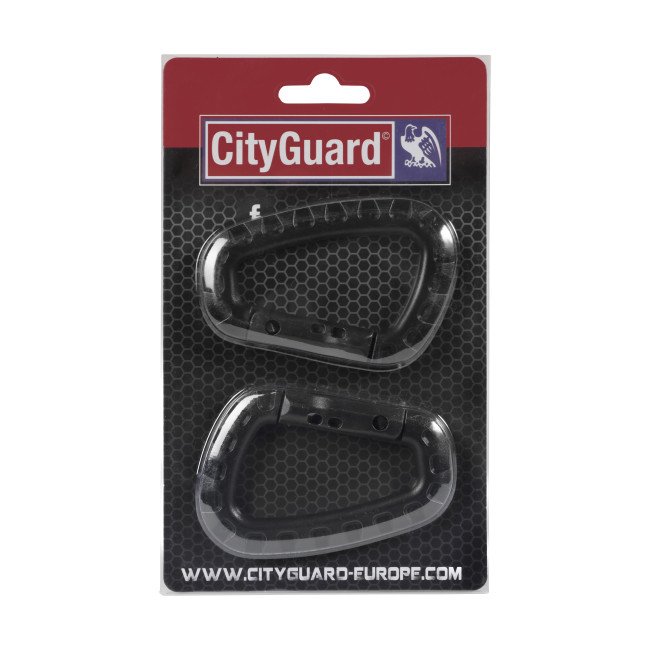 Set mit 2 schwarzen Karabinern - City Guard