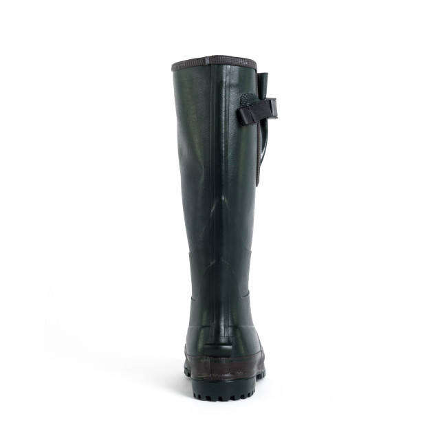 Rubber laarzen Bosgroen 100% handwerk + Neopreen voering met staal inzetstuk - GoodYear