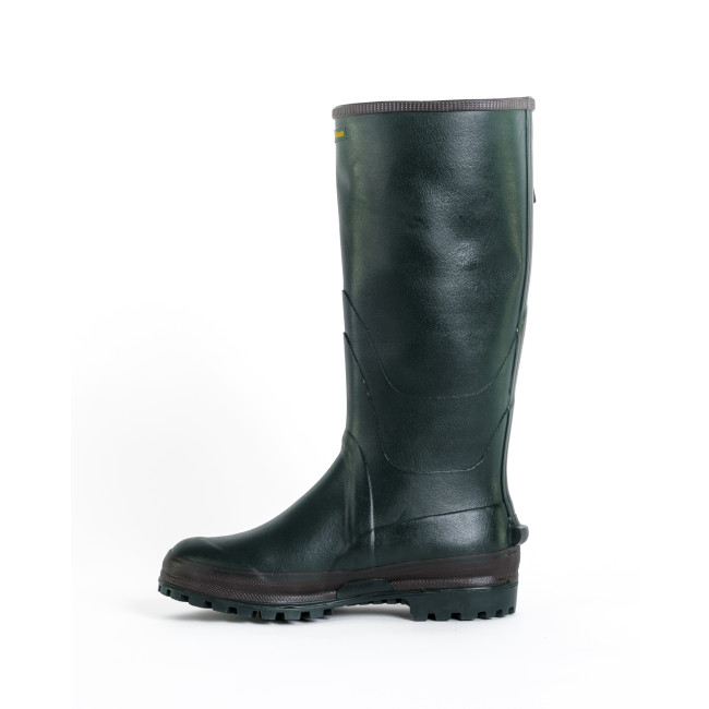 Bottes caoutchouc Vert Forêt 100% main + doublure Néoprène avec insert acier - GoodYear