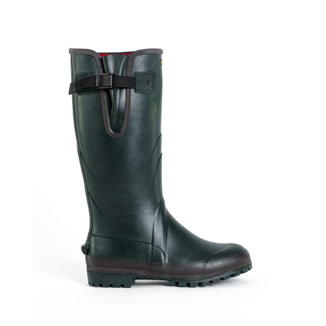Rubber laarzen Bosgroen 100% handwerk + Neopreen voering met staal inzetstuk - GoodYear