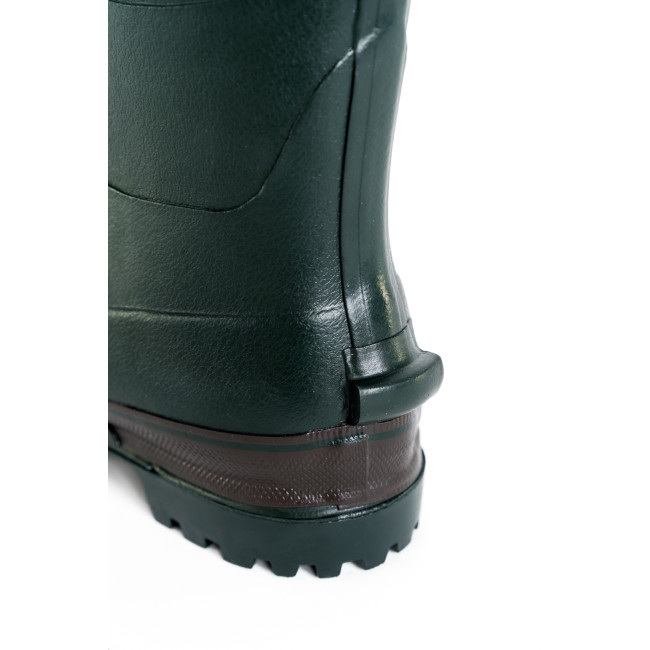 Waldgrüne Gummistiefel 100% handgefertigt + Neopren-Futter mit Stahleinlage - GoodYear