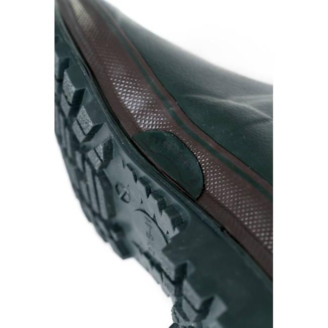 Buty gumowe Zielone Leśne 100% ręczne + podszewka Neopren z wkładką stalową - GoodYear