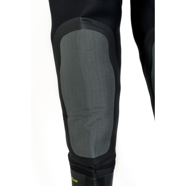 Waders Néoprène Noir 4mm + renfort genoux Cordura + bottes PVC - GoodYear