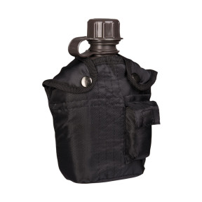 US PVC VELDFLES 1LTR. MET ZWARTE HOES - Miltec