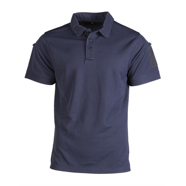 TAKTISCHES POLOSHIRT KURZARM QUICKDRY DUNKELBLAU - Miltec