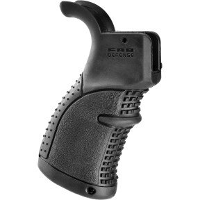 SCHWARZER GUMMI-PISTOLENGRIFF FÜR AR15/M16/M4