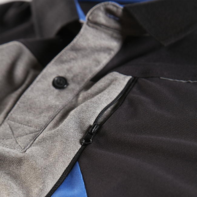 POLO DE TRAVAIL HORTEN NOIR / GRIS CHINÉ - NORTH WAYS