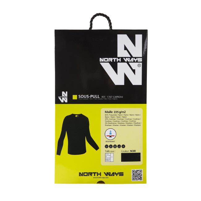 SOUS-PULL DE TRAVAIL CAPRONI NOIR - NORTH WAYS