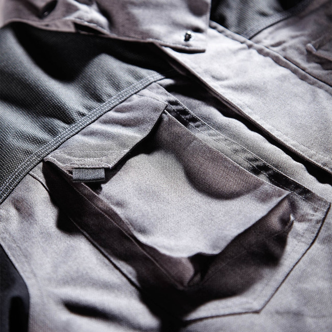 ARBEITS-PARKA GUILLAUMET GRAU MELIERT / SCHWARZ - NORTH WAYS