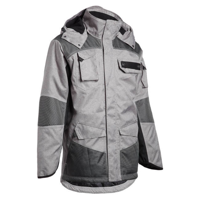 PARKA DE TRAVAIL GUILLAUMET GRIS CHINÉ / NOIR - NORTH WAYS