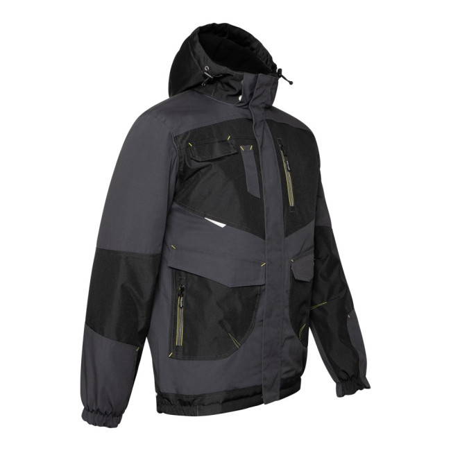 ARBEITSJACKE LILIAN GRAU / SCHWARZ - NORTH WAYS