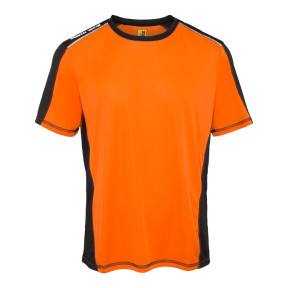 T-SHIRT MANCHES COURTES DE TRAVAIL HALLEY ORANGE / NOIR - NORTH WAYS