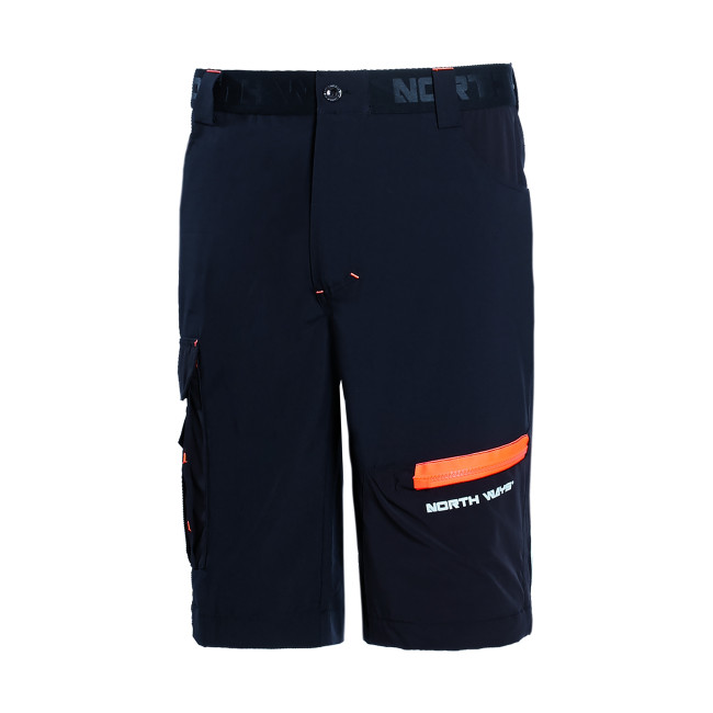 BERMUDA DE TRAVAIL HORN NOIR / ORANGE - NORTH WAYS