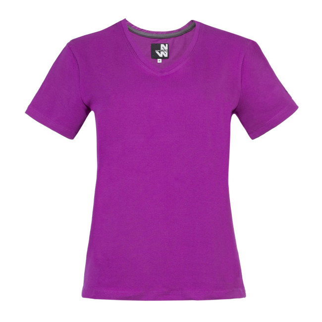 T-SHIRT MANCHES COURTES DE TRAVAIL ROMANE FUSHIA - NORTH WAYS